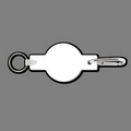Key Clip W/ Key Ring & 1" Circle Key Tag